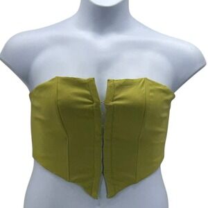 Bershka Corset Top Medium‎ Charteuse